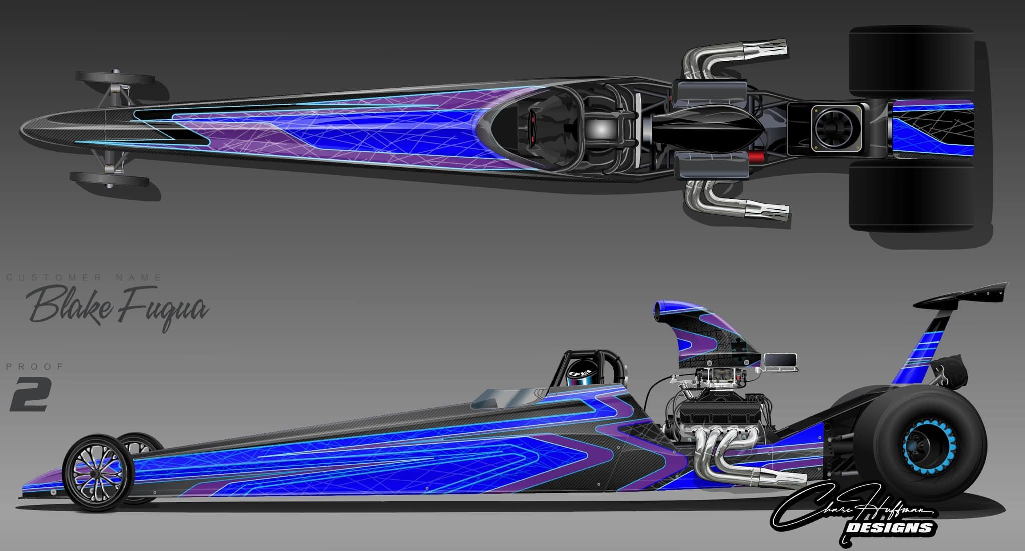 dragster paint designs